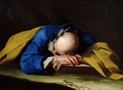 San Pedro o San Jerónimo durmiendo, c.1735-39 de Giuseppe Antonio Petrini